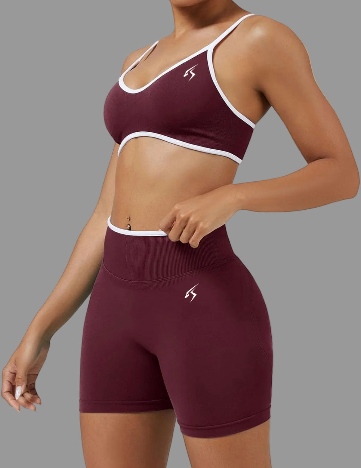 Top deportivo SEAMLESS ORIX VD – Burdeos