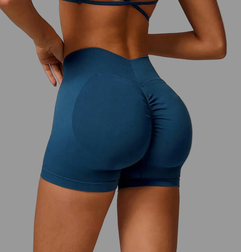 Short deportivo SEAMLESS ORIX VD – Azul petróleo