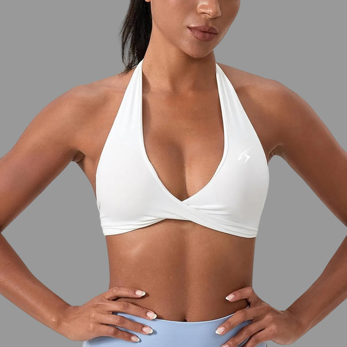 Top deportivo SEAMLESS ORIX VD – Blanco