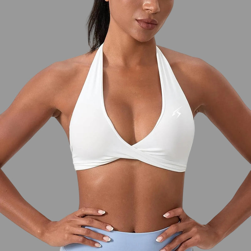 Top deportivo SEAMLESS ORIX VD – Blanco