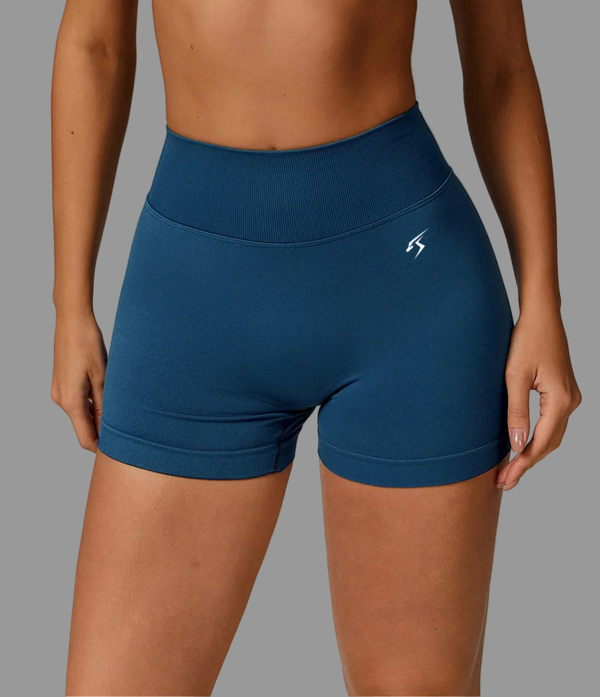 Short deportivo SEAMLESS ORIX VD – Azul petróleo