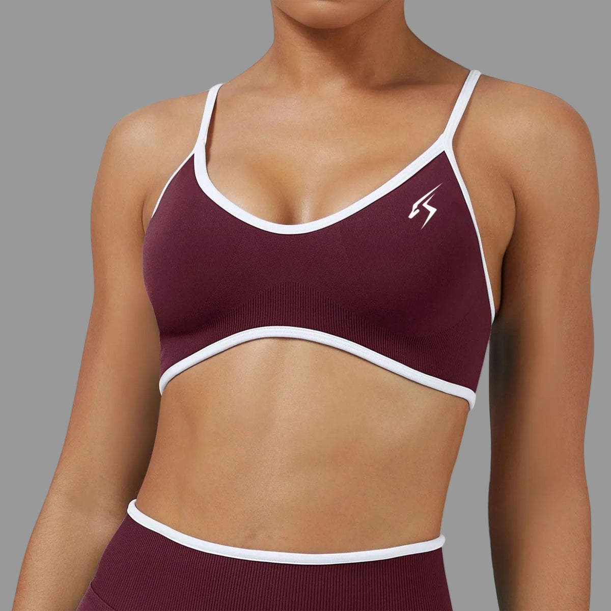 Top deportivo SEAMLESS ORIX VD – Burdeos