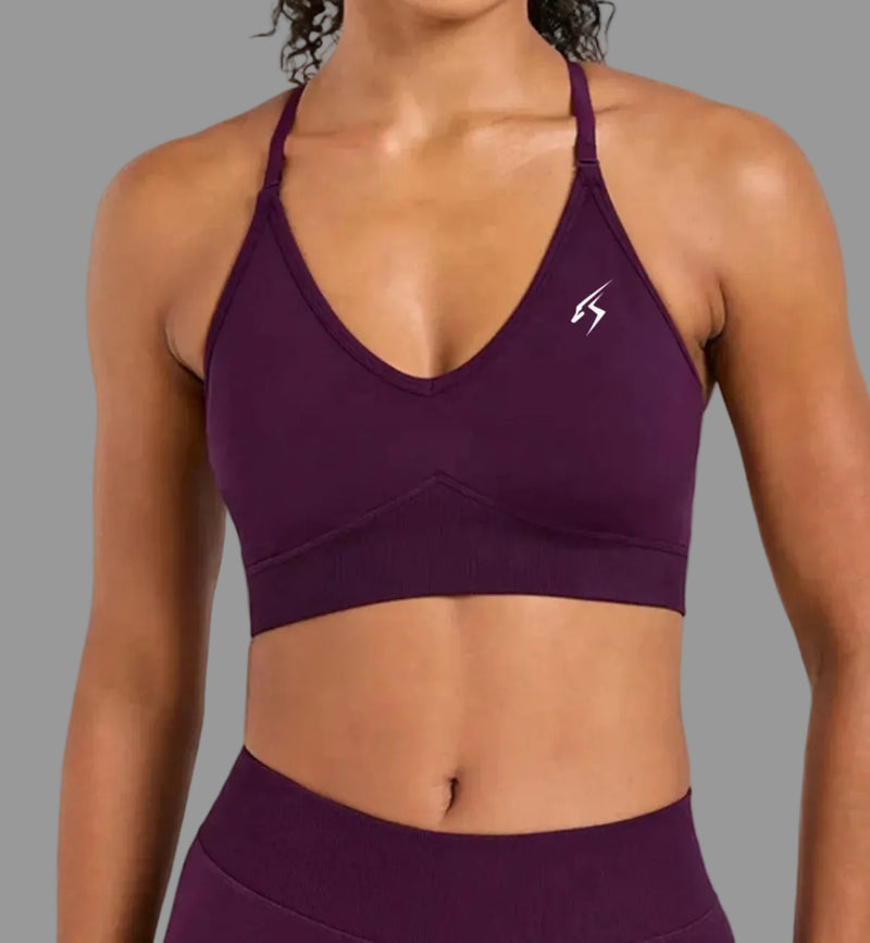 Top deportivo SEAMLESS ORIX VD – Burdeos