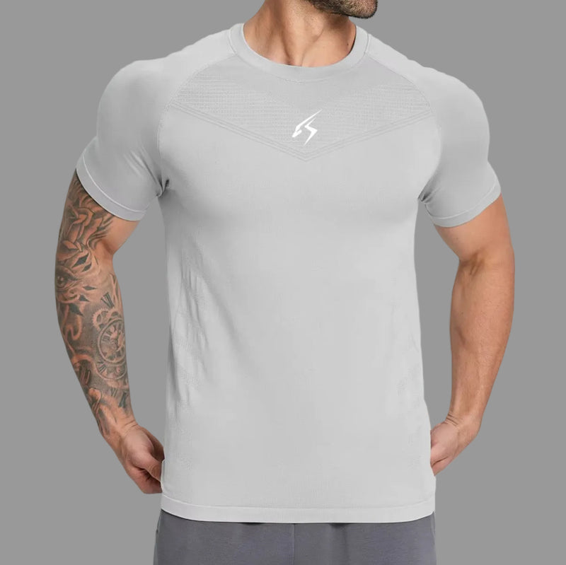 Camiseta deportiva SEAMLESS ORIX VD – Gris claro